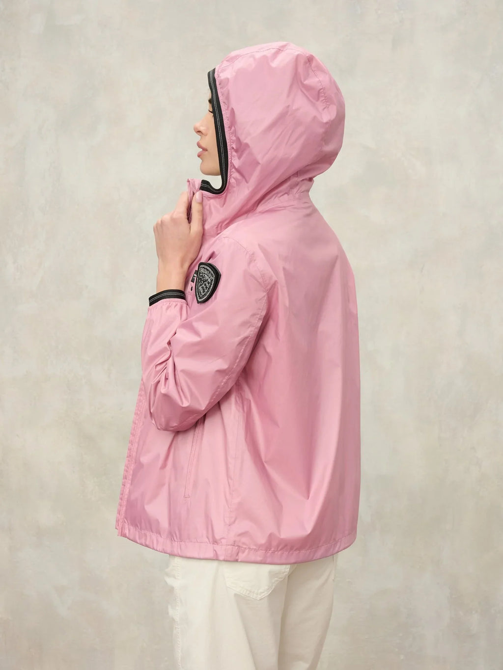 blauer giacca donna anawan vista laterale