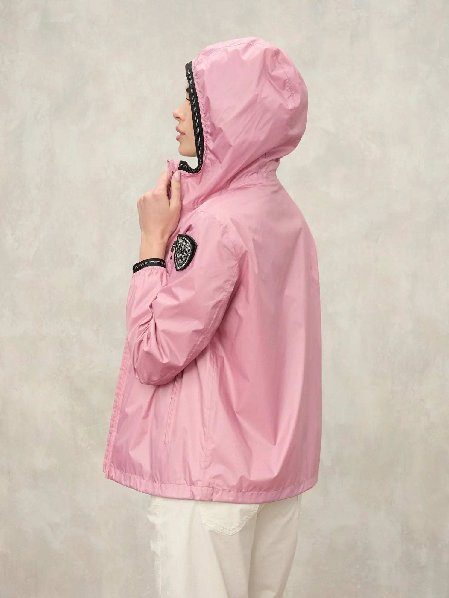 blauer giacca donna anawan vista laterale