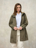 blauer impermeabile donna thrush lungo verde