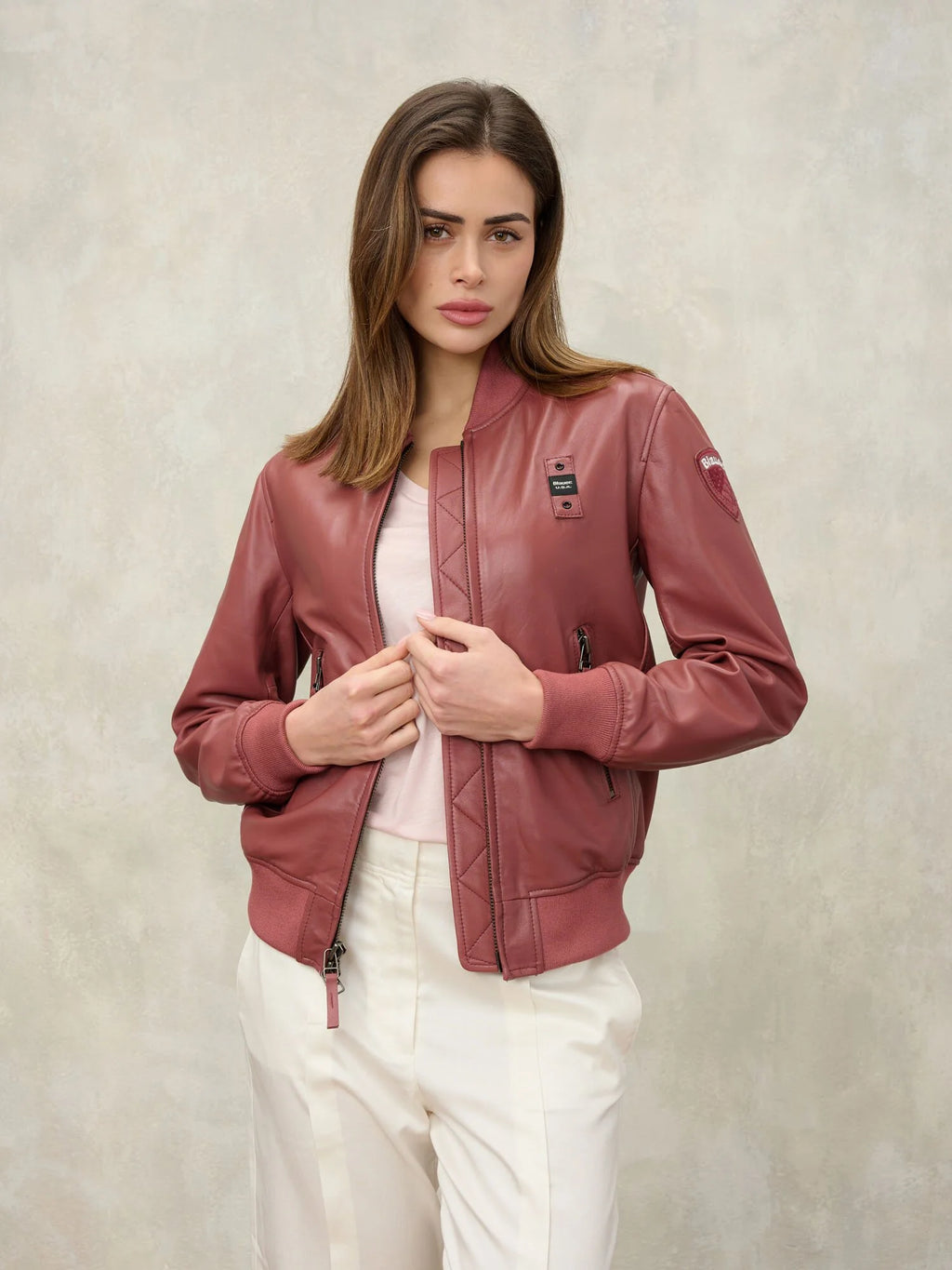BOMBER FODERATO LAURIENNE BLAUER DONNA