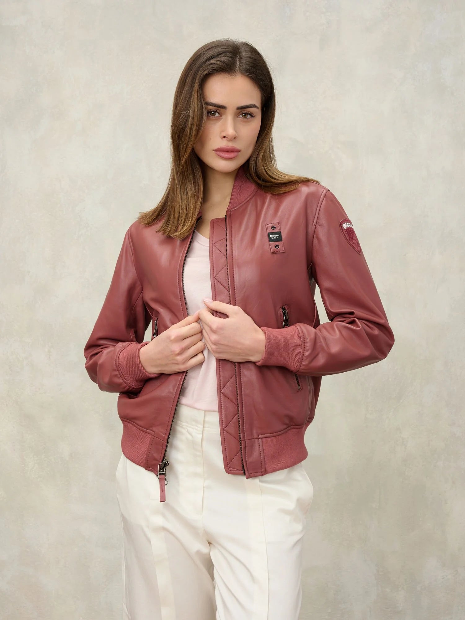 BOMBER FODERATO LAURIENNE BLAUER DONNA
