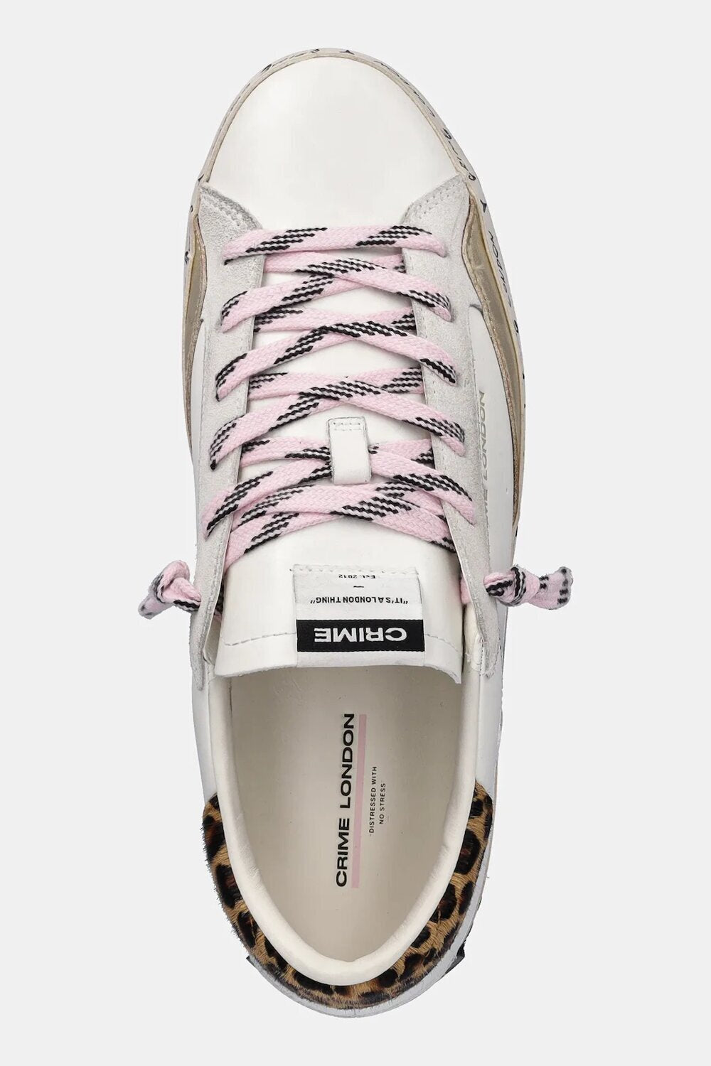 CRIME LONDON DONNA DISTRESSED LEOP+PINK