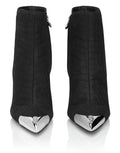 Nubuck Mid-Heeled Low Boots 9