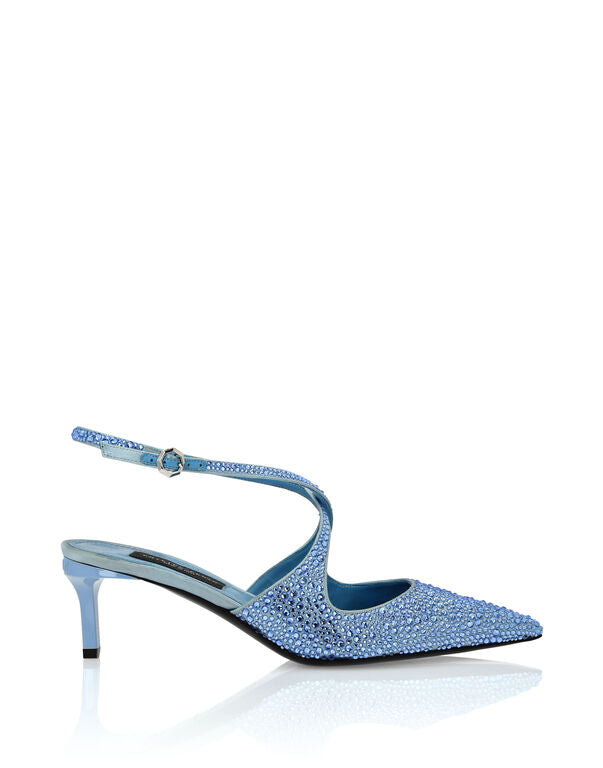 Nappa Leather Sandals High Heels Studs