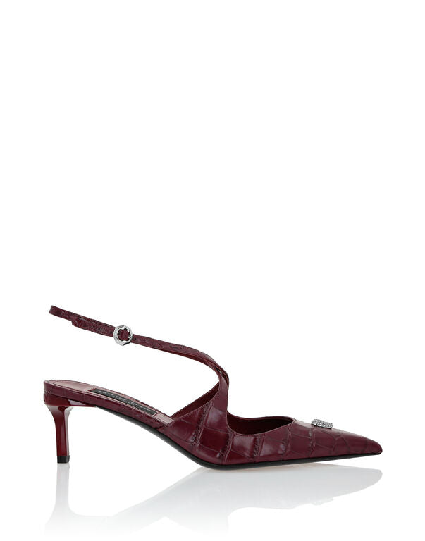 Nappa Leather Sandals High Heels Studs