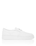 Nappa Leather Slip On Triangle Logo