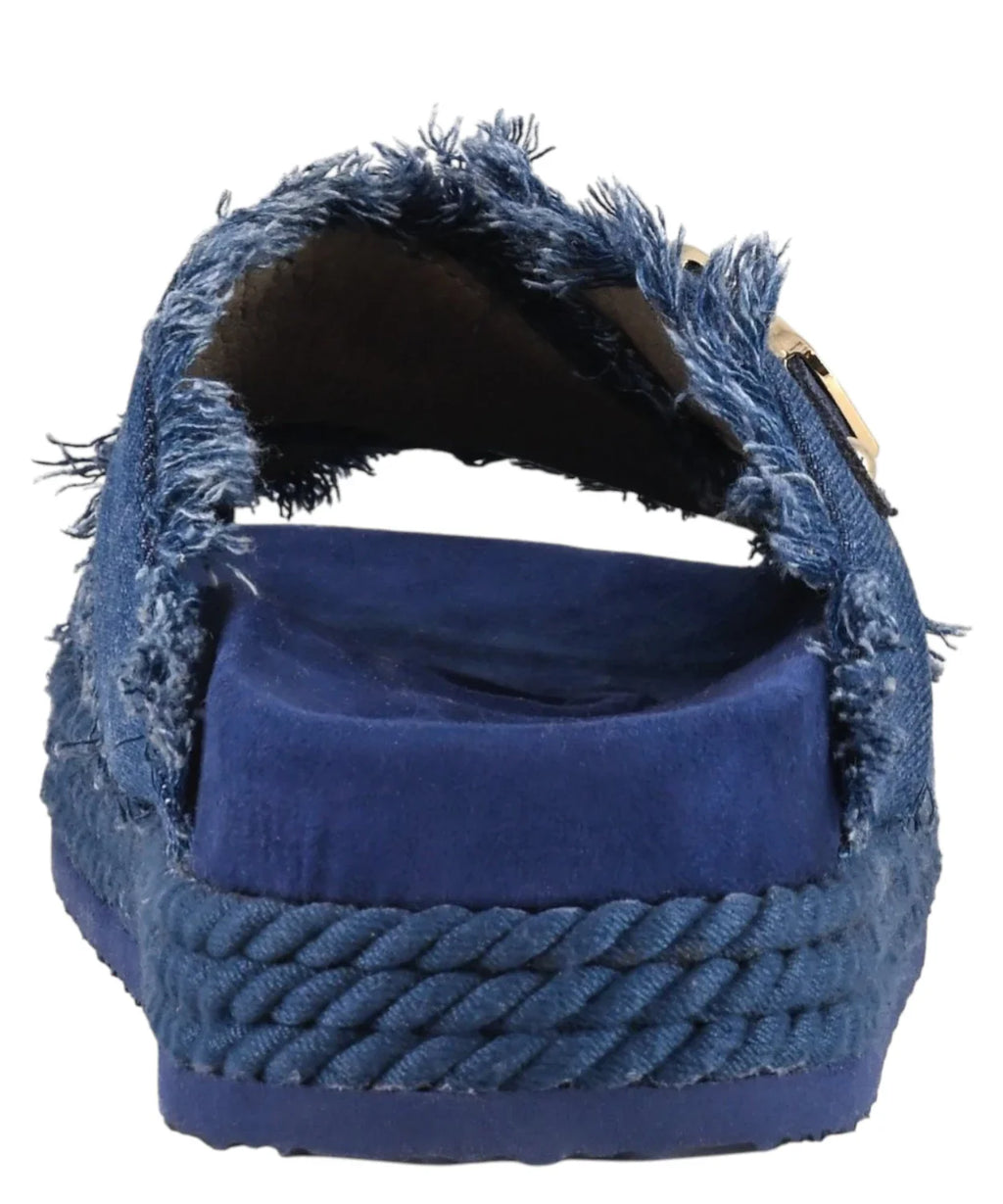 Mou Sandali Incrociati in Denim