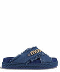 Mou Sandali Incrociati in Denim
