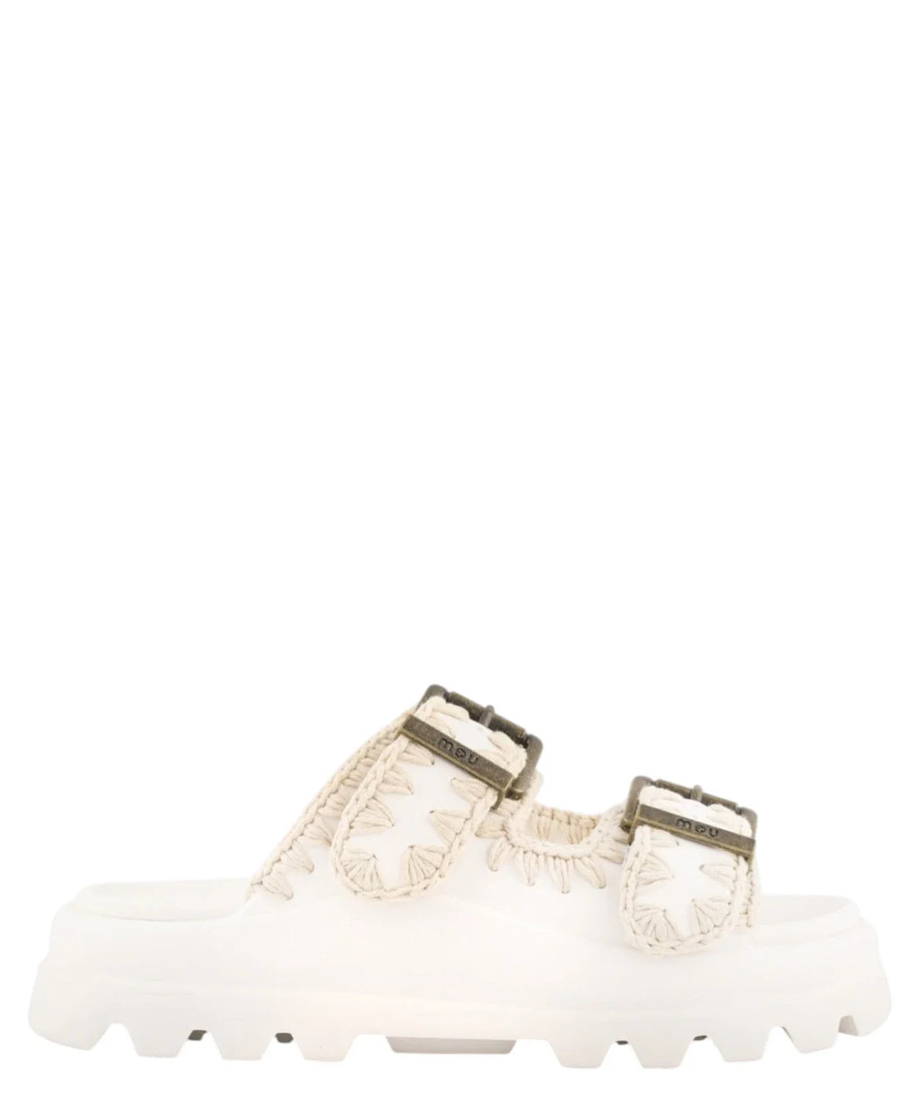 Mou Sandali Estivi Donna Eva One-Piece Slide a Due Fibbie