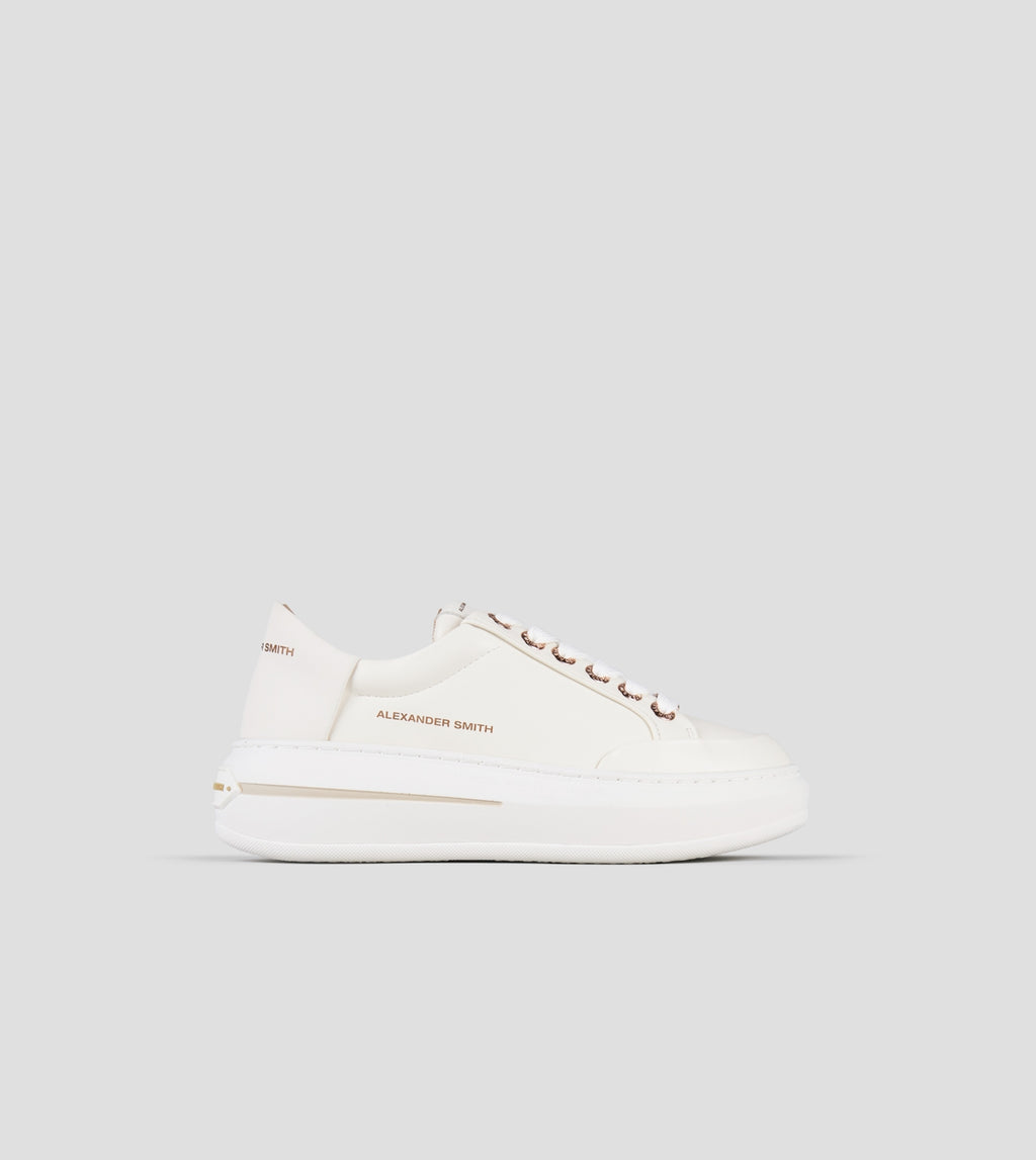 Lancaster Donna in pelle bianca Alexander Smith