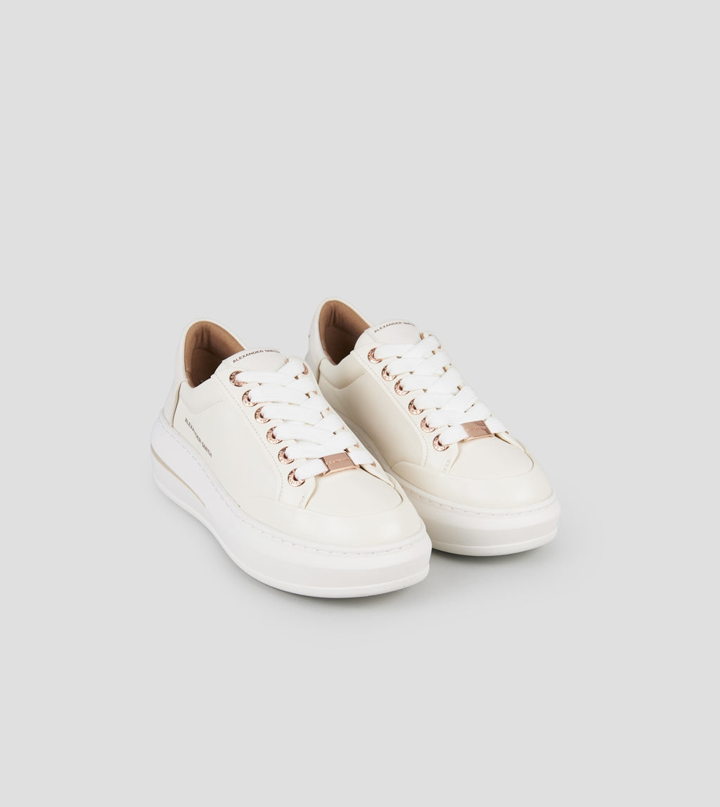 Lancaster Donna in pelle bianca Alexander Smith