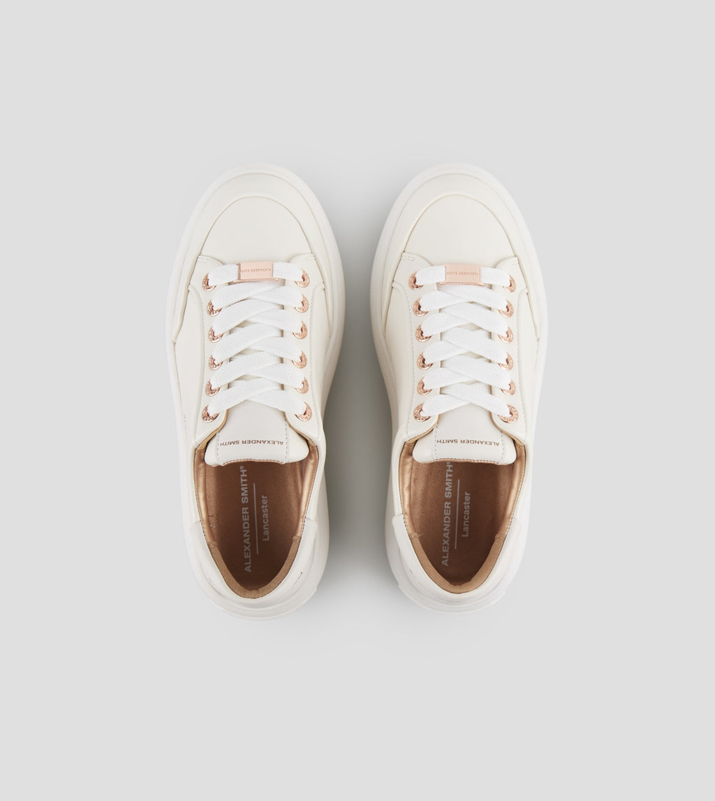 Lancaster Donna in pelle bianca Alexander Smith