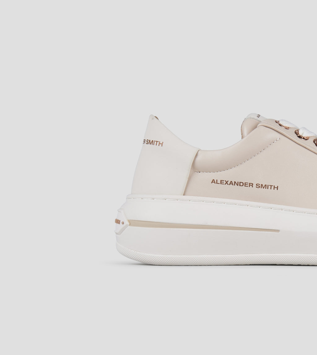 Lancaster Donna in pelle rosa e tallone bianco Alexander Smith