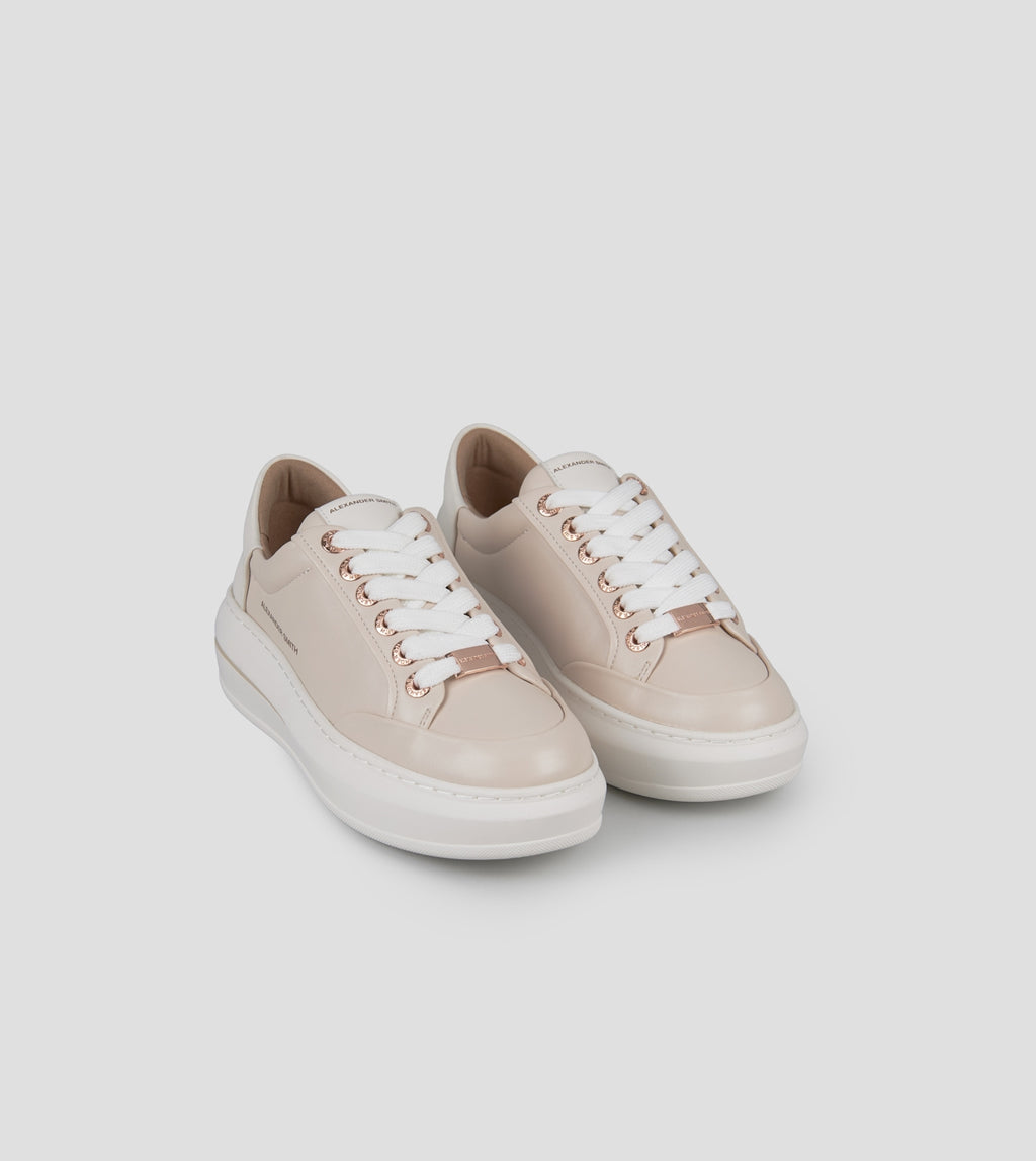 Lancaster Donna in pelle rosa e tallone bianco Alexander Smith