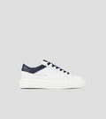Regent Uomo in pelle di capra bianca e dettagli blu Alexander Smith