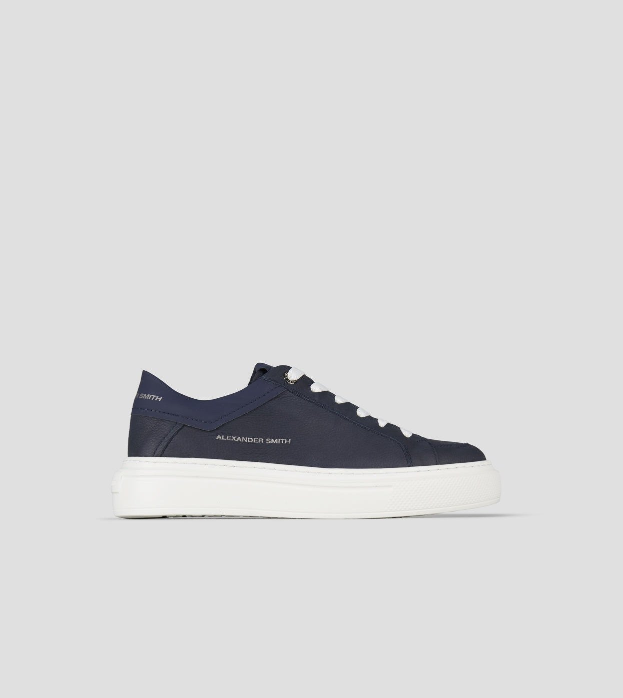 Regent Uomo in pelle di capra e camoscio blu  Alexander Smith