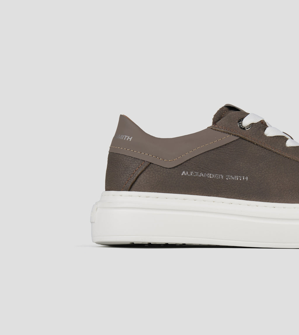 Regent Uomo in pelle di capra e camoscio in grigio Alexander Smithm