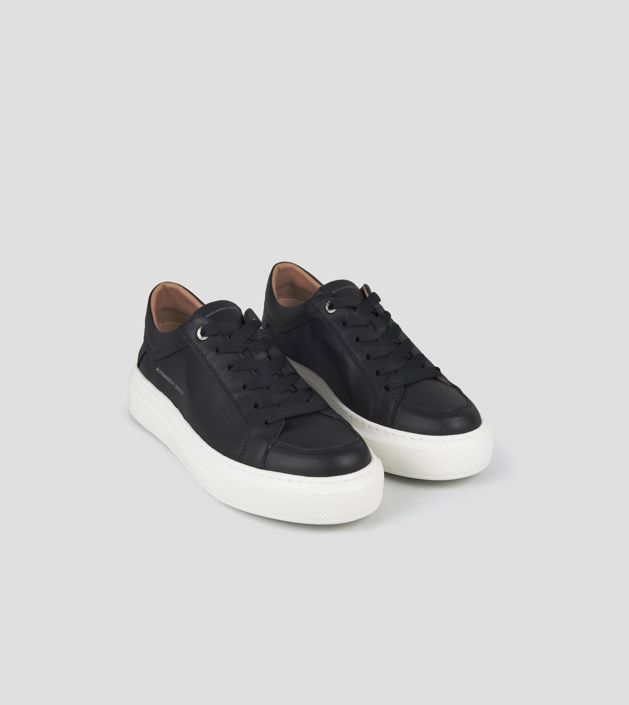 Regent Uomo in pelle nera Alexander Smith