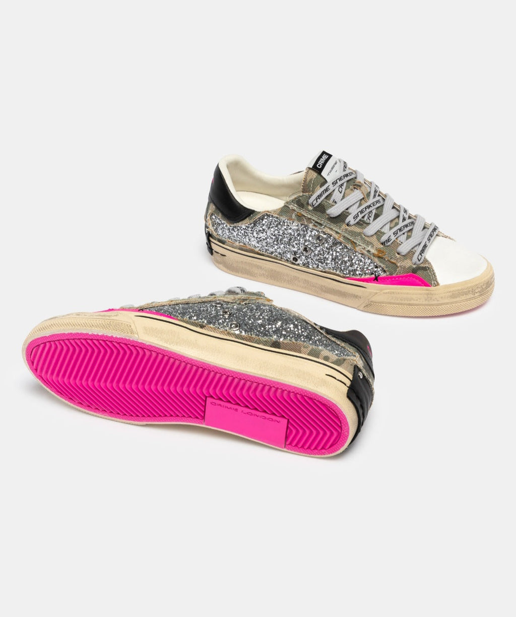 CRIME LONDON DONNA DECONSTRUCTED CAMO STARDUST ART.29073