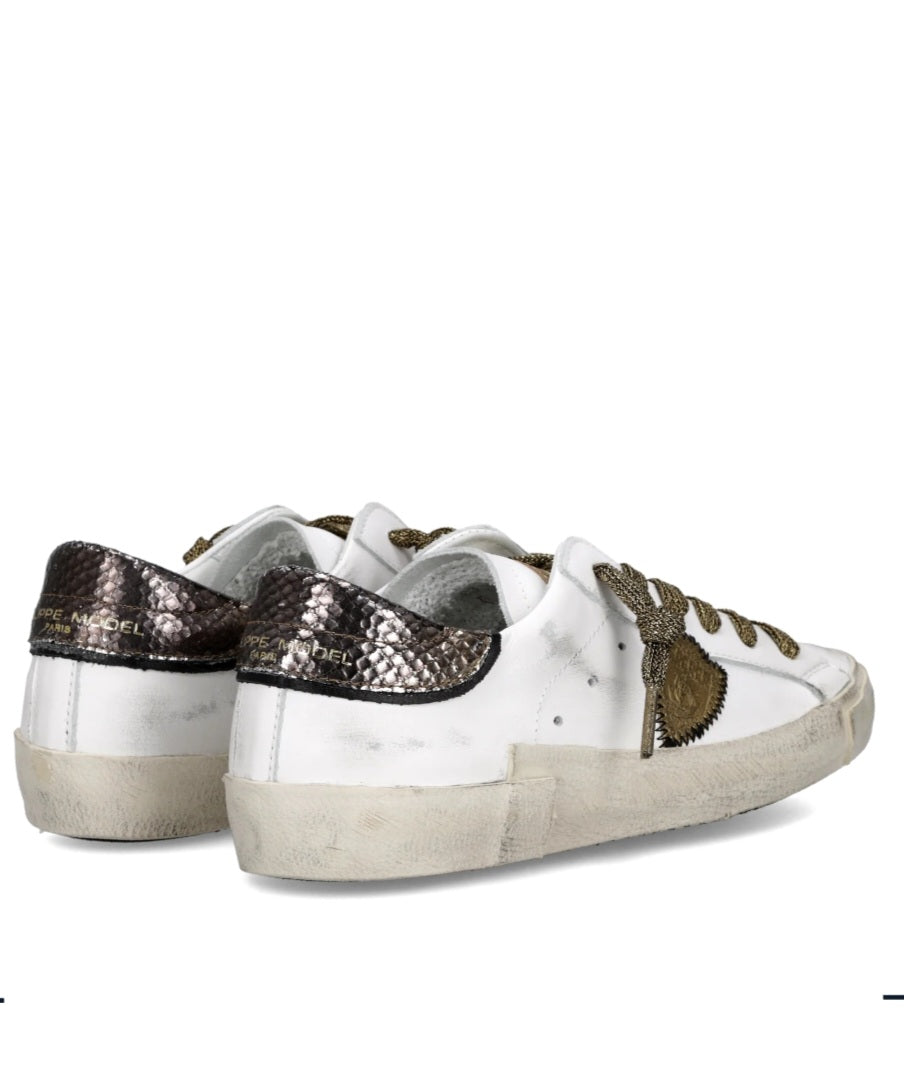 PHILIPPE MODEL   SNEAKERS DONNA Bianco Bronzo PRLD VMP4