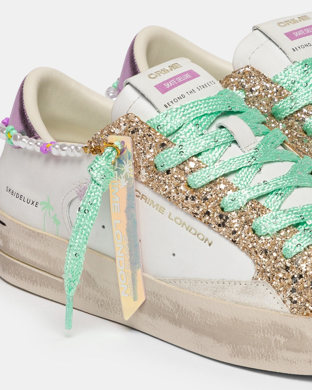 CRIME LONDON DONNA SK8 DELUXE COTTON CANDY 29112