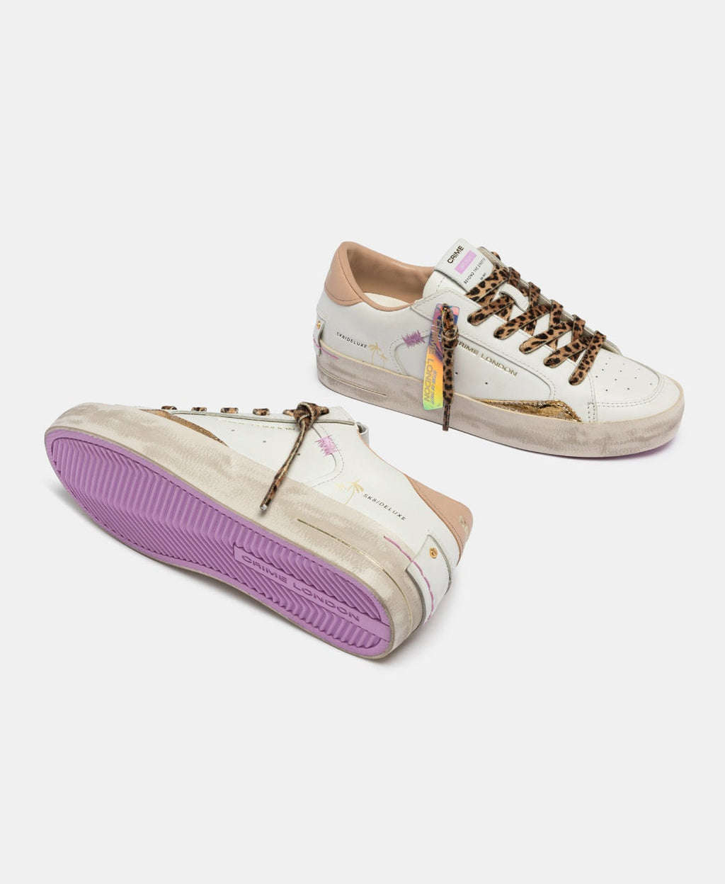CRIME LONDON DONNA SK8 DELUXE SAVAGE WHITE 29101