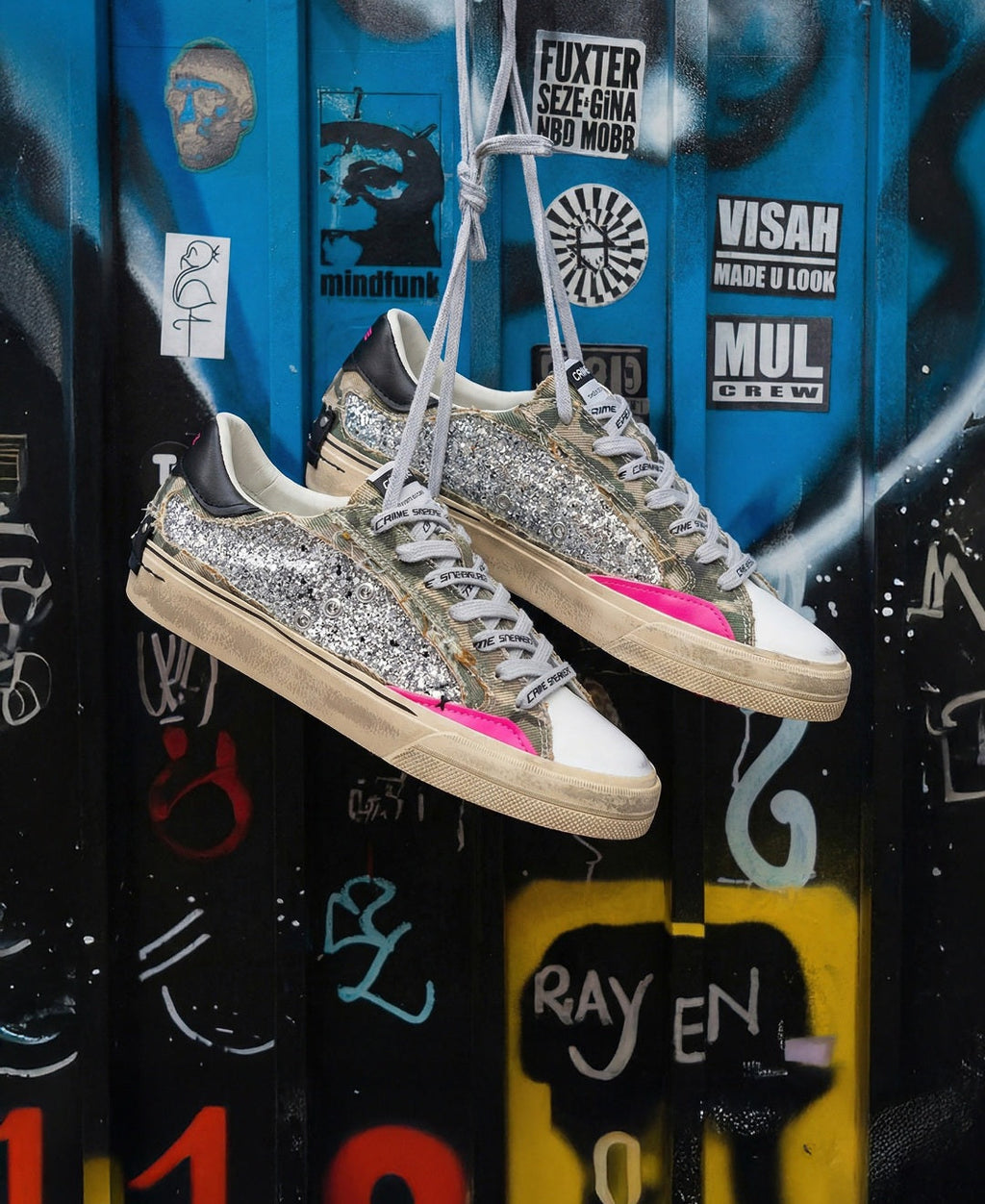 CRIME LONDON DONNA DECONSTRUCTED CAMO STARDUST ART.29073