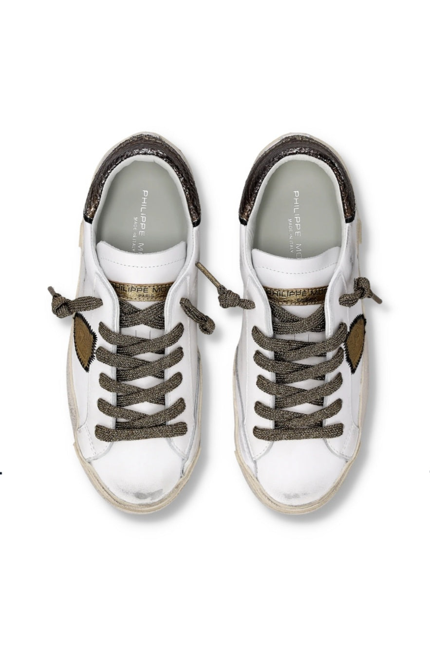 PHILIPPE MODEL   SNEAKERS DONNA Bianco Bronzo PRLD VMP4
