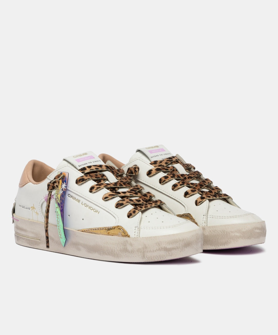 CRIME LONDON DONNA SK8 DELUXE SAVAGE WHITE 29101