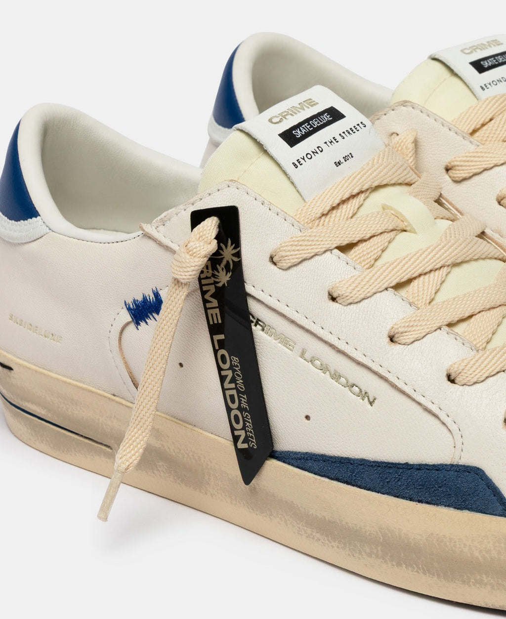 CRIME LONDON SNEAKER UOMO SK8 DELUXE NAUTICAL BLUE 19107