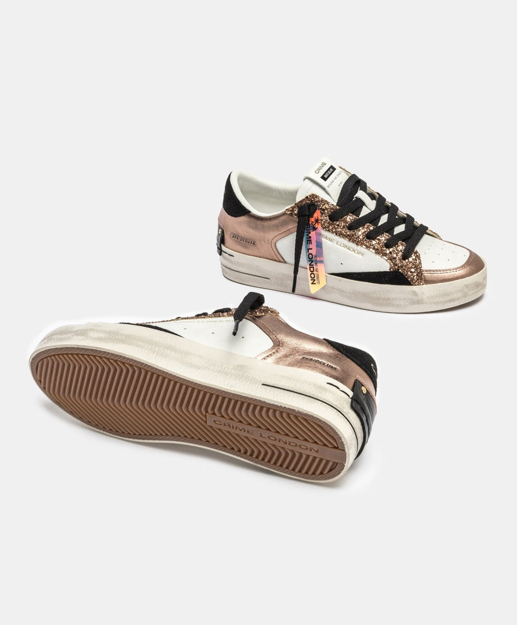 CRIME LONDON DONNA SK8 DELUXE AMBRE GLAM   ART 25110