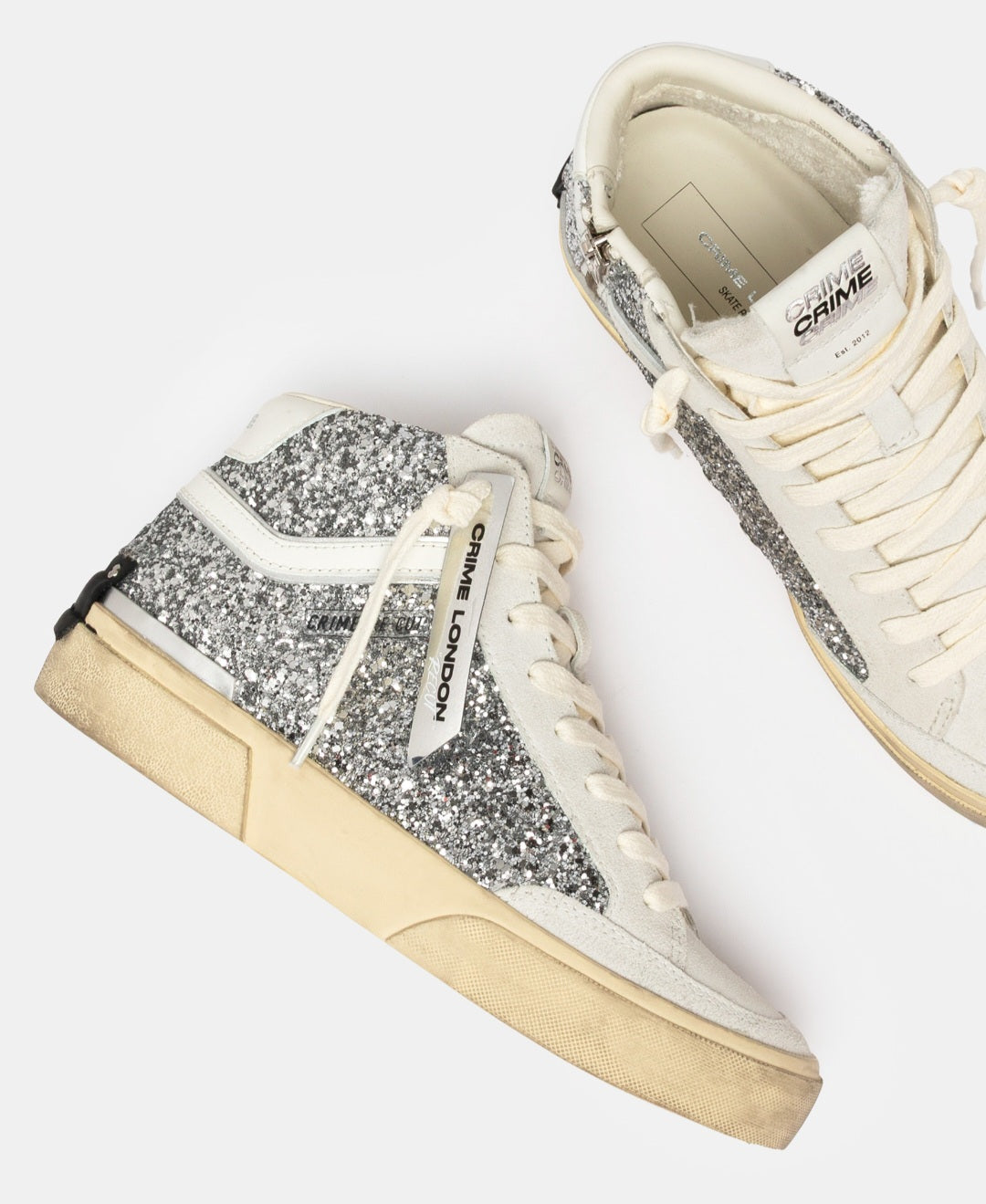 CRIME LONDON DONNA RECUT HIGH COSMIC SILVER 29170