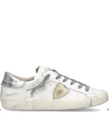 PHILIPPE MODEL   SNEAKERS DONNA Prsx Bianco Argento Metallizzato  PRLD VM04