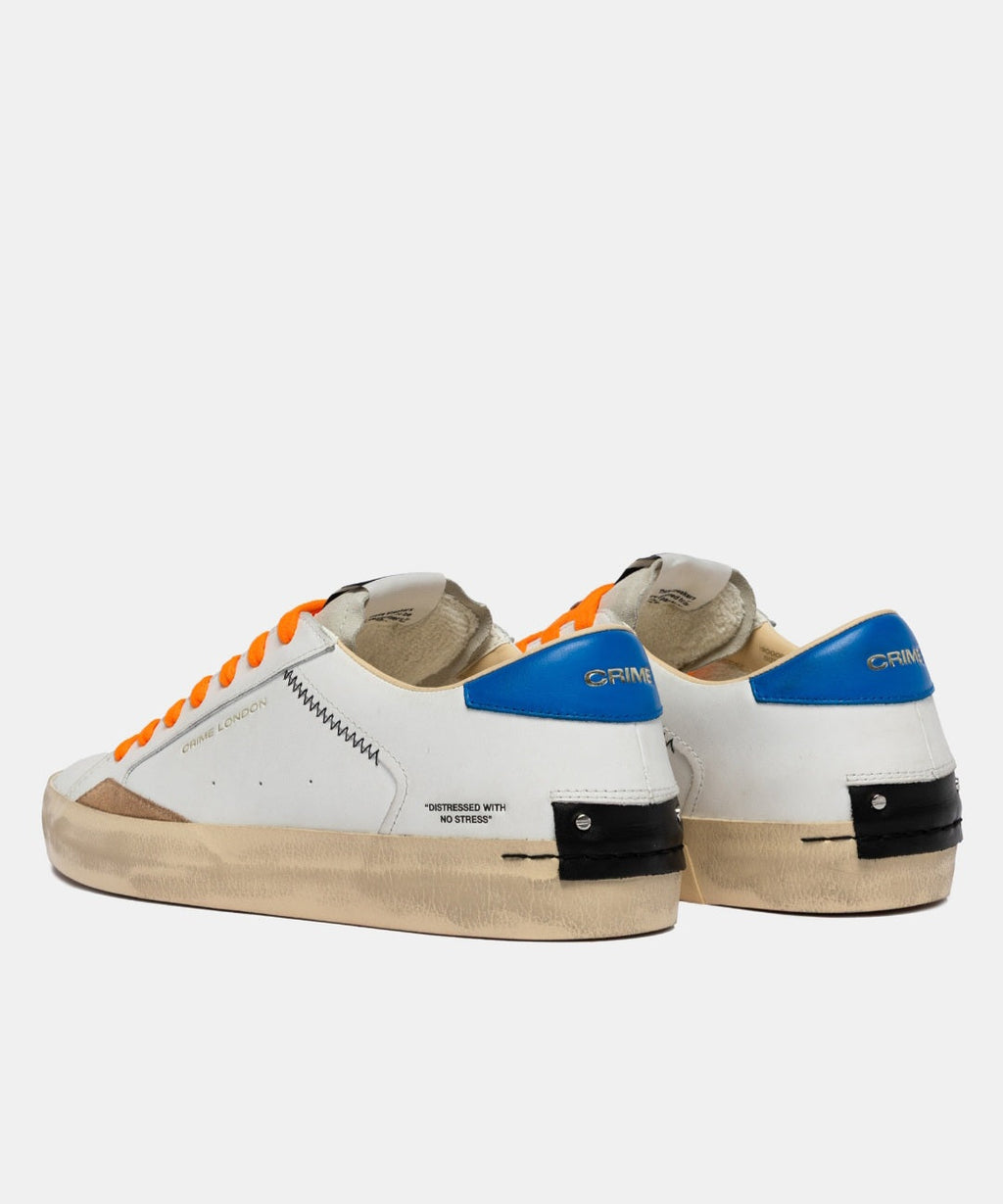 CRIME LONDON SNEAKER UOMO DISTRESSED CITY BLUE 19000