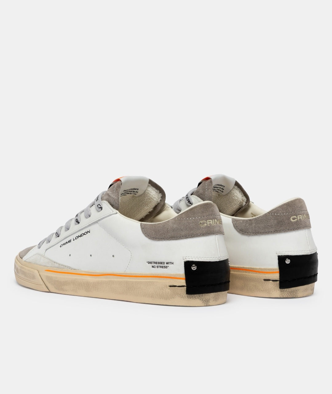 CRIME LONDON SNEAKER UOMO DISTRESSED 2.0 MOSS TAUPE 19054