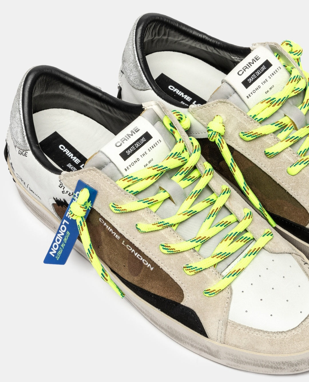 CRIME LONDON SNEAKER UOMO SK8 DELUXE JET CAMO ART 11100