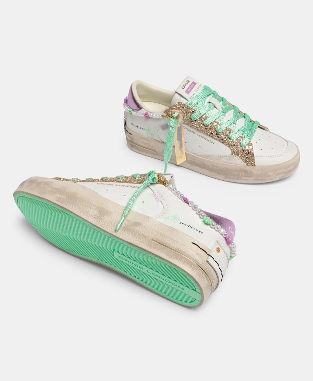 CRIME LONDON DONNA SK8 DELUXE COTTON CANDY 29112