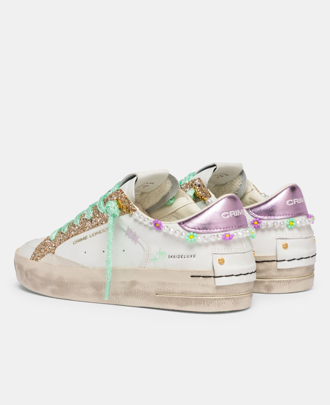CRIME LONDON DONNA SK8 DELUXE COTTON CANDY 29112