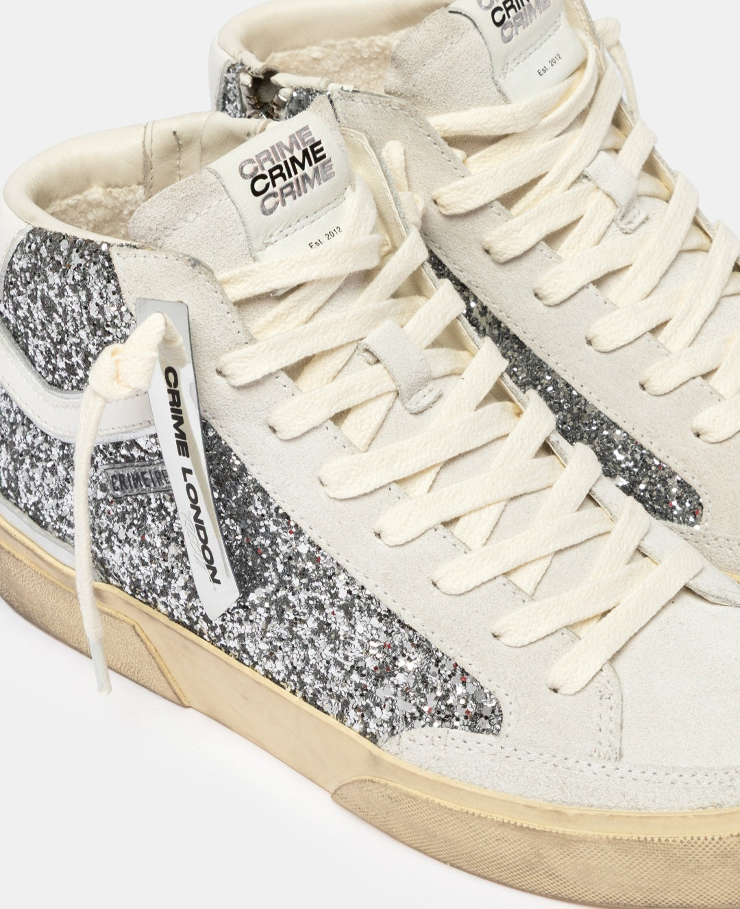 CRIME LONDON DONNA RECUT HIGH COSMIC SILVER 29170