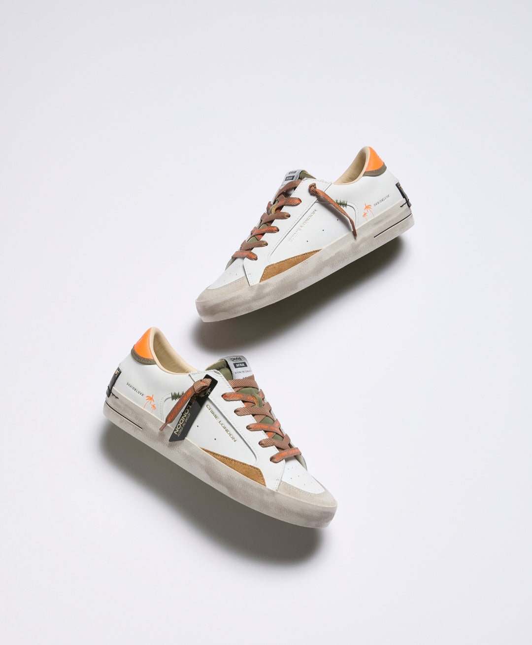 CRIME LONDON SNEAKER UOMO SK8 DELUXE AMBER TANGERINE 19101
