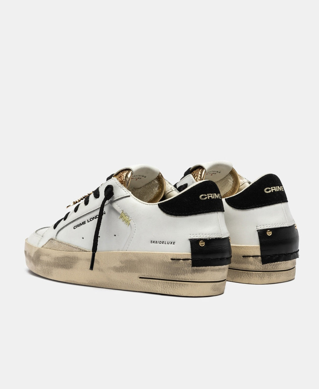 CRIME LONDON DONNA  SK8 DELUXE WEDGE SATIN SPELL  ART 25192