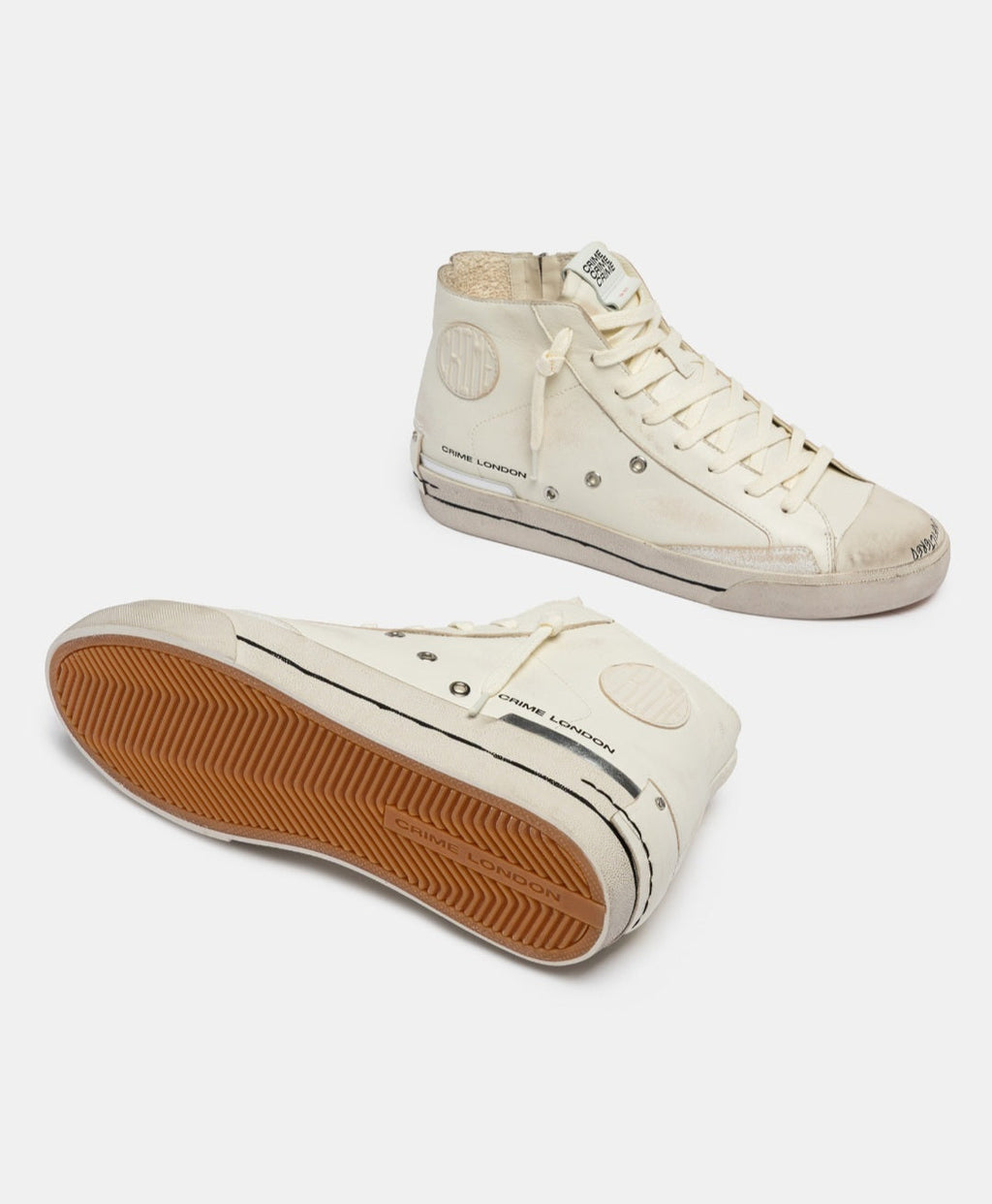 CRIME LONDON SNEAKER UOMO RECUT HIGH VANILLA ICE 19171