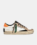 CRIME LONDON SNEAKER UOMO SK8 DELUXE BURNT CAMO ART 11106