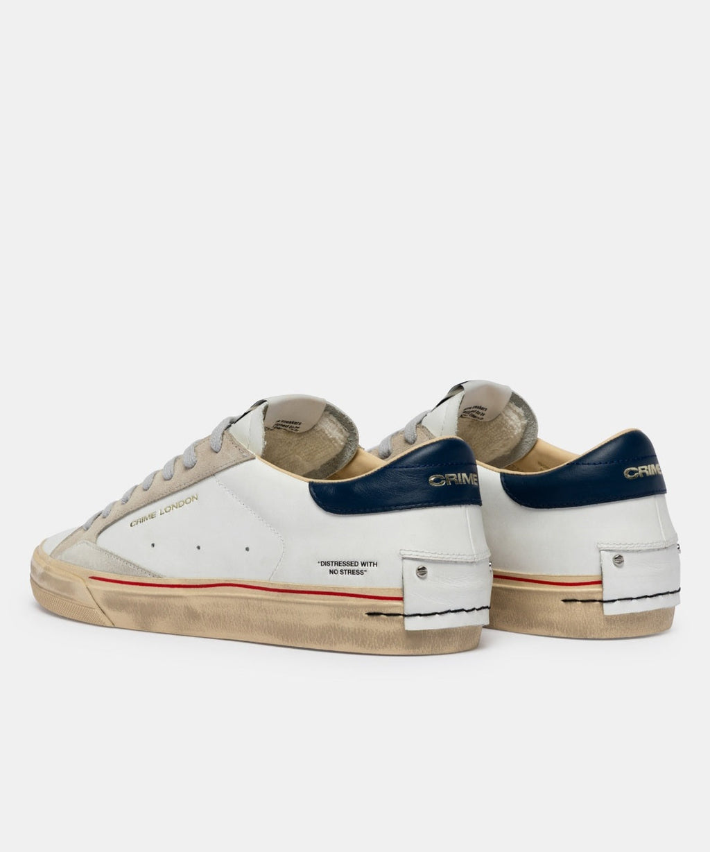CRIME LONDON SNEAKER UOMO DISTRESSED 2.0 OXFORD BLUE 19055