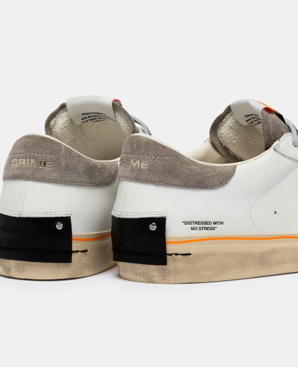 CRIME LONDON SNEAKER UOMO DISTRESSED 2.0 MOSS TAUPE 19054