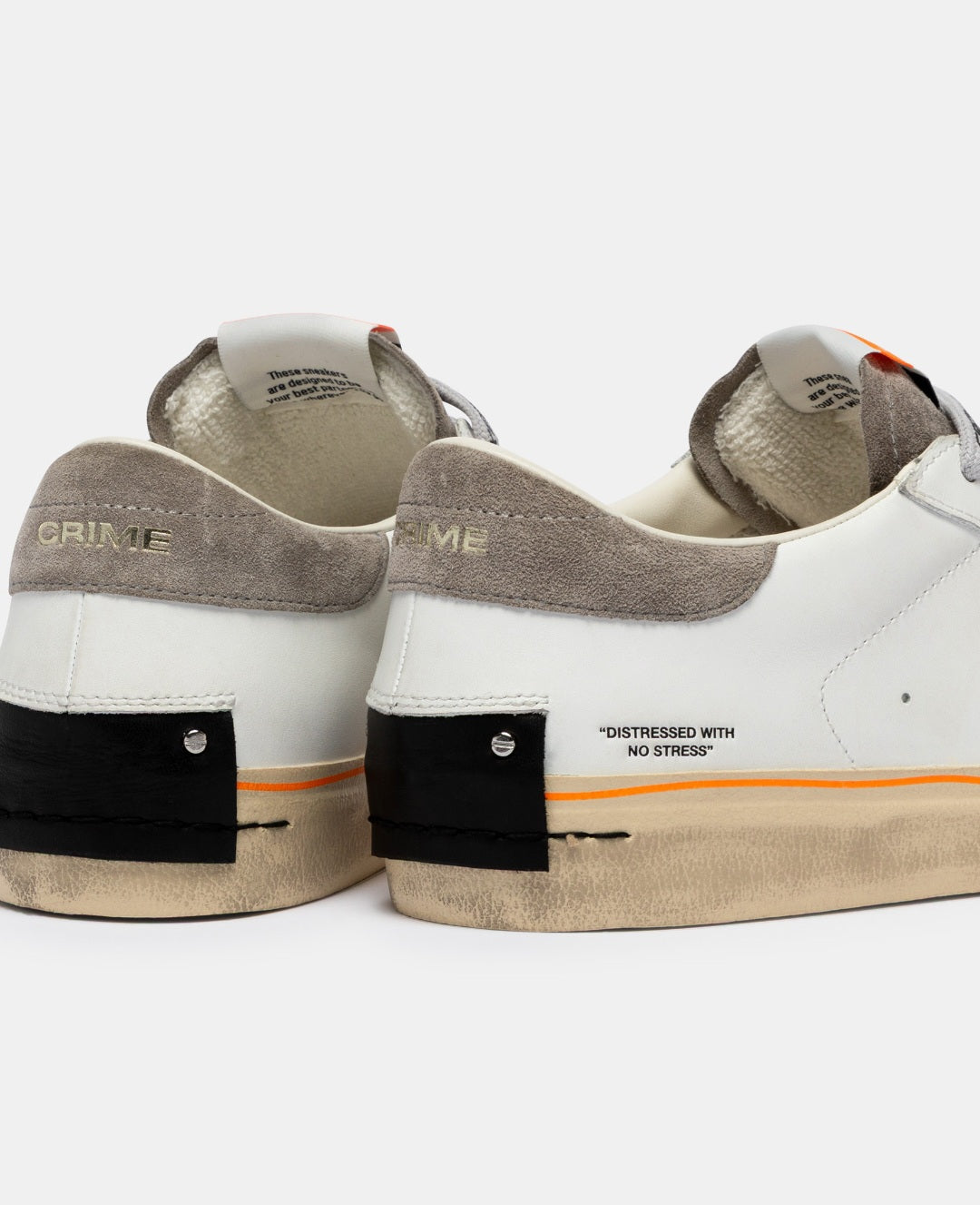 CRIME LONDON SNEAKER UOMO DISTRESSED 2.0 MOSS TAUPE 19054