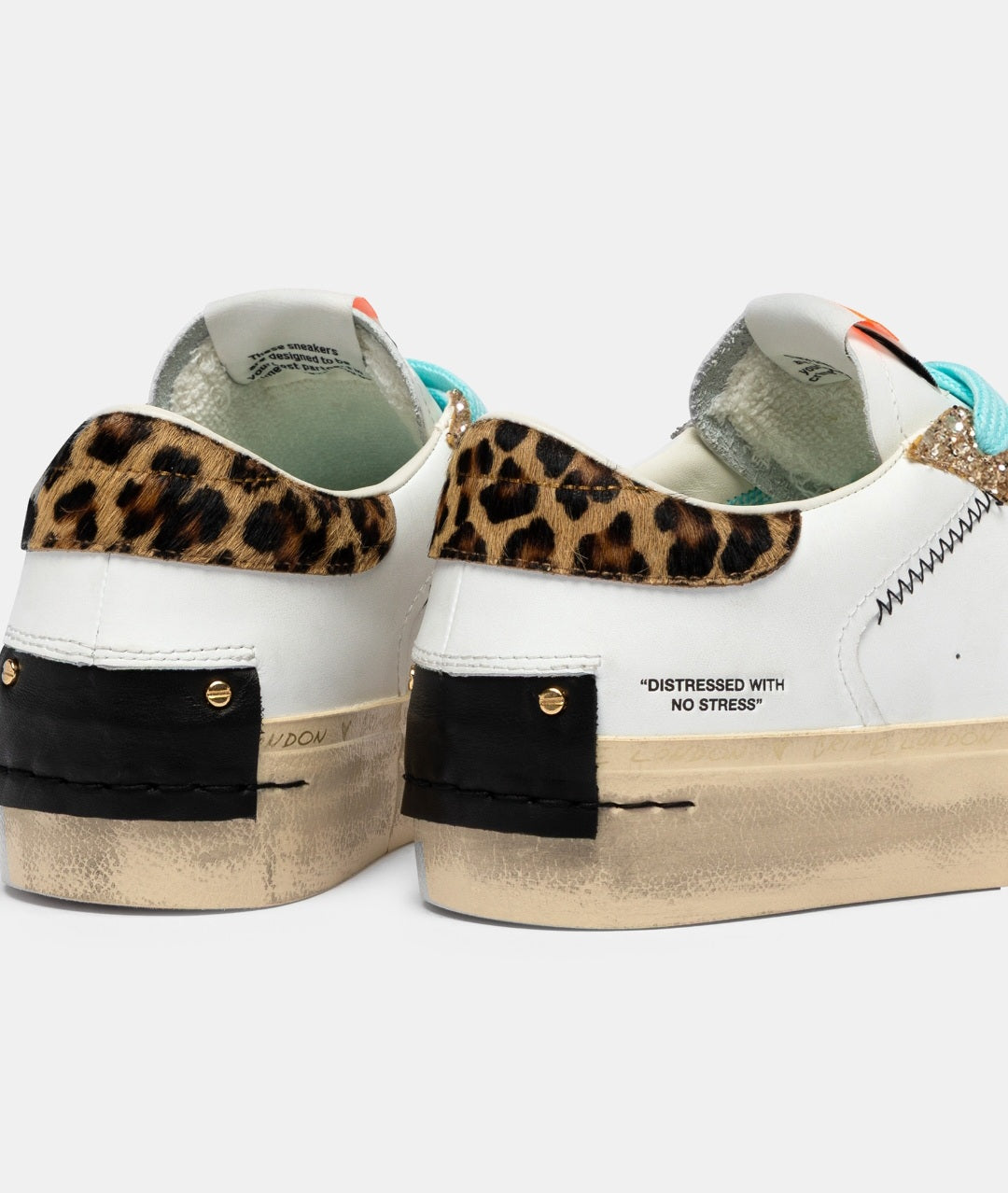 CRIME LONDON DONNA DISTRESSED PLATFORM TROPICAL GOLD 29053