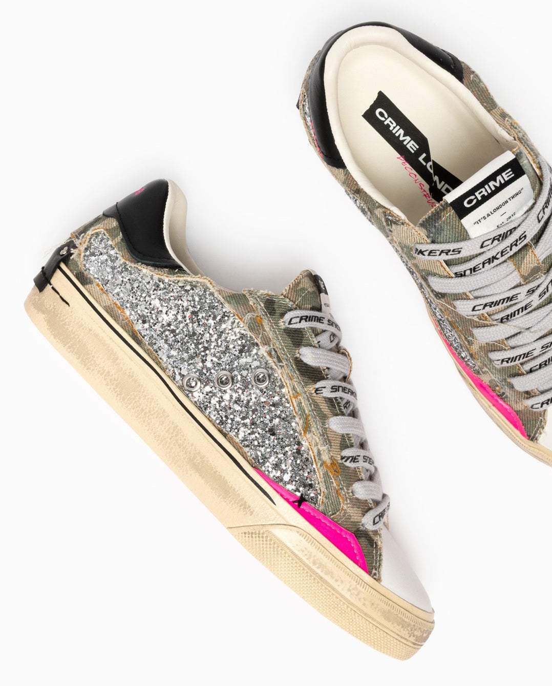 CRIME LONDON DONNA DECONSTRUCTED CAMO STARDUST ART.29073