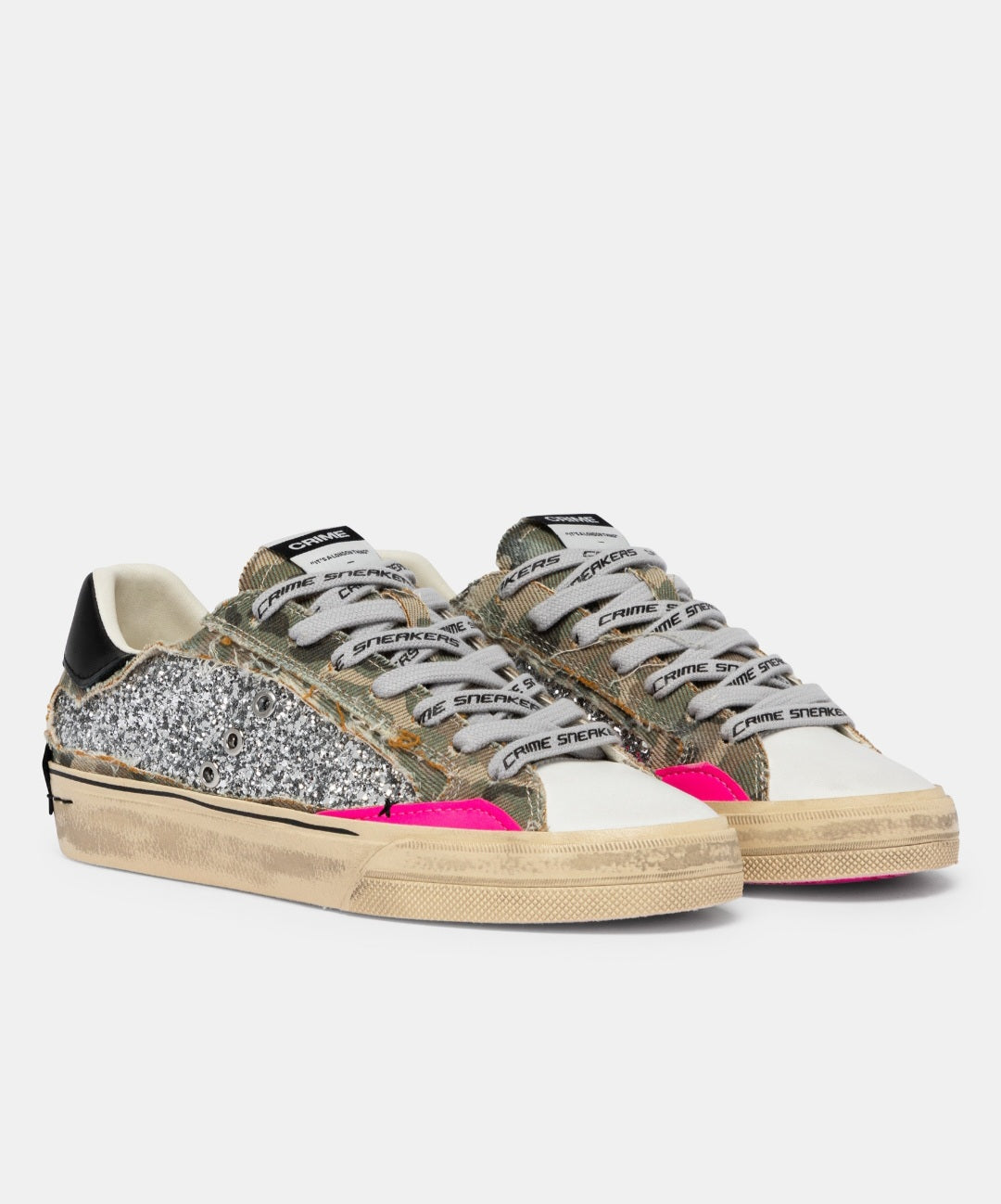 CRIME LONDON DONNA DECONSTRUCTED CAMO STARDUST ART.29073