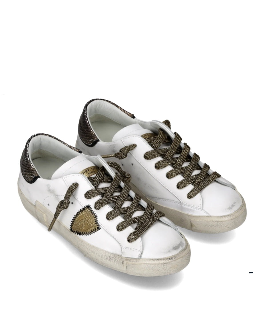 PHILIPPE MODEL   SNEAKERS DONNA Bianco Bronzo PRLD VMP4